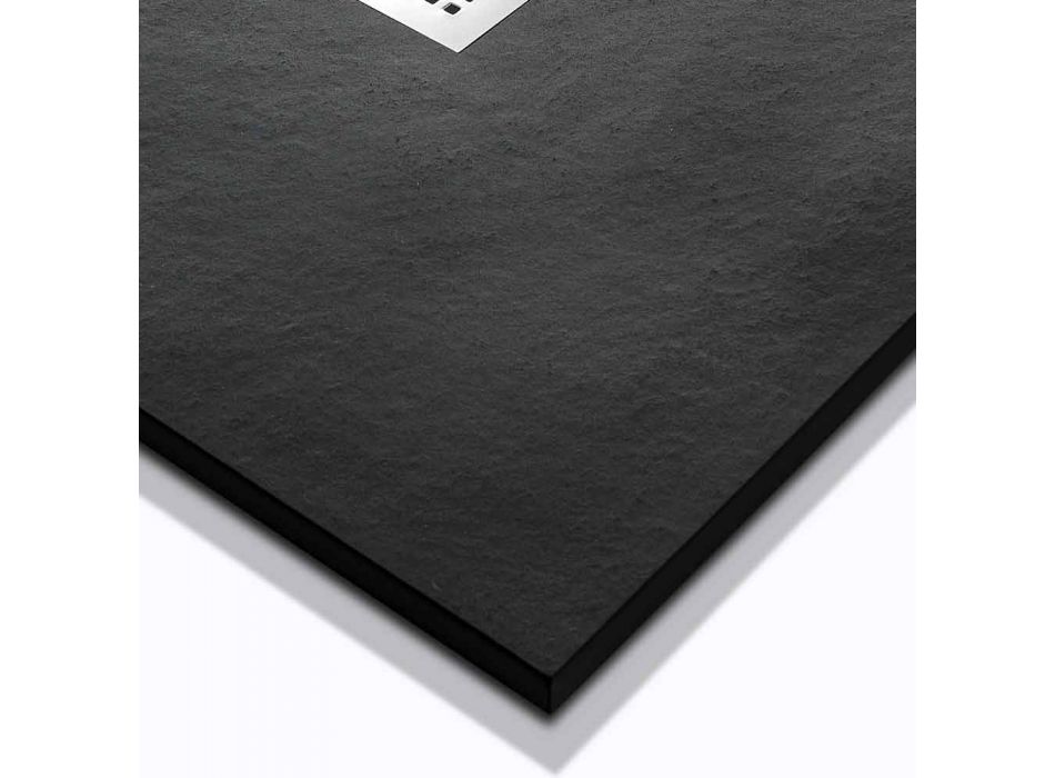 Modern design duschbricka i hartssteneffekt 100x70 - Domio Viadurini