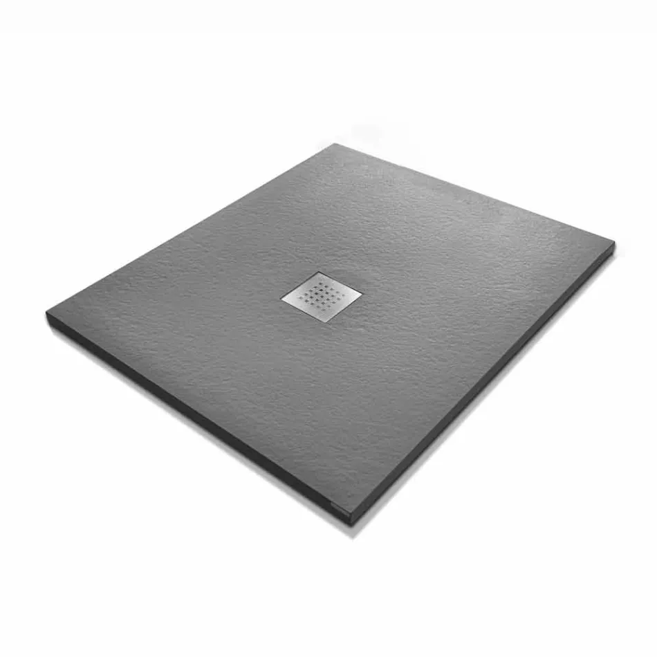 Modern design duschbricka i hartssteneffekt 100x70 - Domio Viadurini