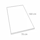 Harts Duschbricka Betongeffektfinish 160x70 Modern - Cupio Viadurini