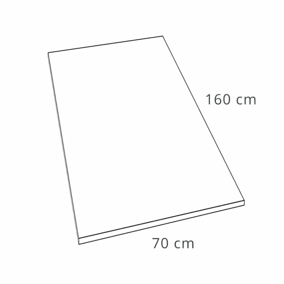 Harts Duschbricka Betongeffektfinish 160x70 Modern - Cupio Viadurini