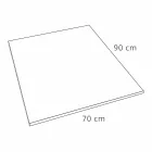 Modernt duschfack 90x70 i vit hartsskiffereffekt - Sommo Viadurini