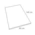 Modernt duschfack i vit hartsskiffereffekt 140x90 - Sommo Viadurini