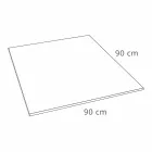 Fyrkantigt duschbricka 90x90 betongeffekt med stålgaller - Cupio Viadurini