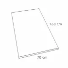 Rektangulär duschbricka 160x70 cm i vit harts modern design - Estimo Viadurini