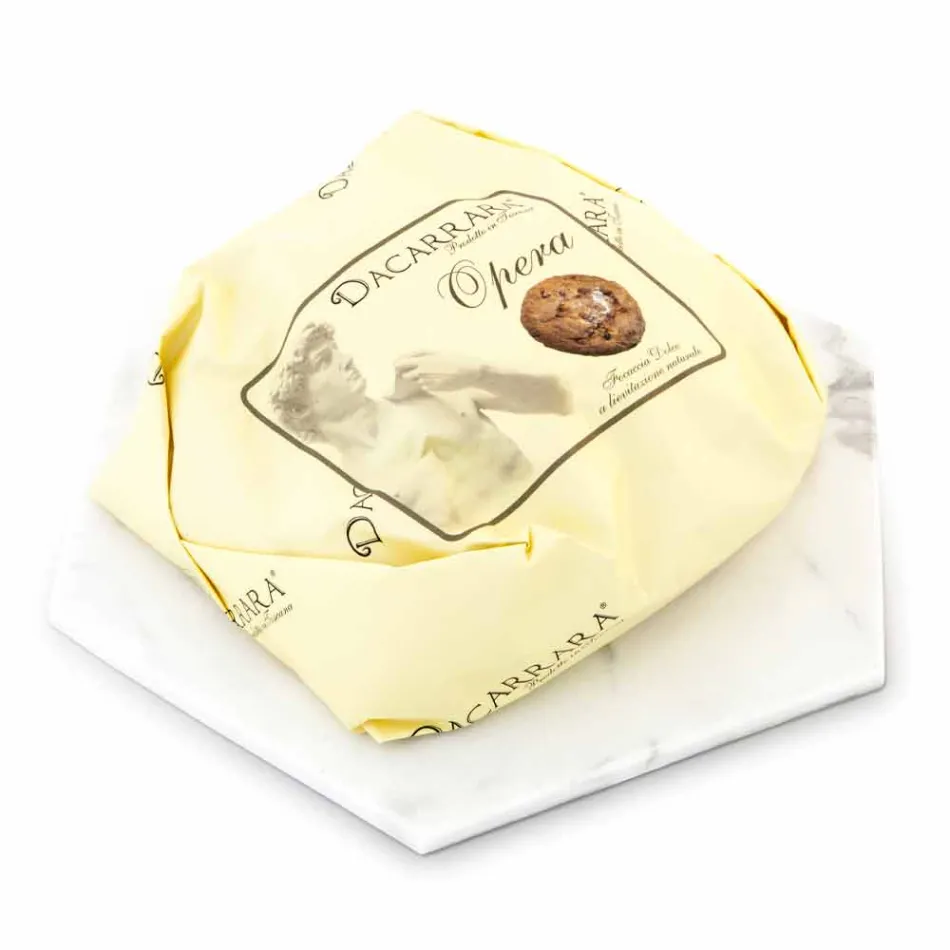 Sexkantig designplatta i vit Carrara-marmor tillverkad i Italien - Sintia Viadurini