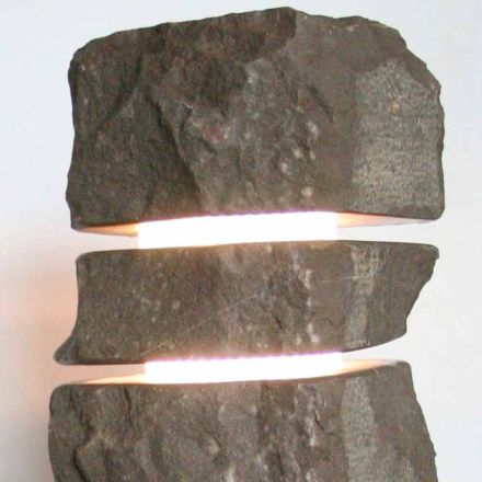 Sten Marmor Fior di Pesco Carnico ljus med 3 skär Stonehenge Viadurini