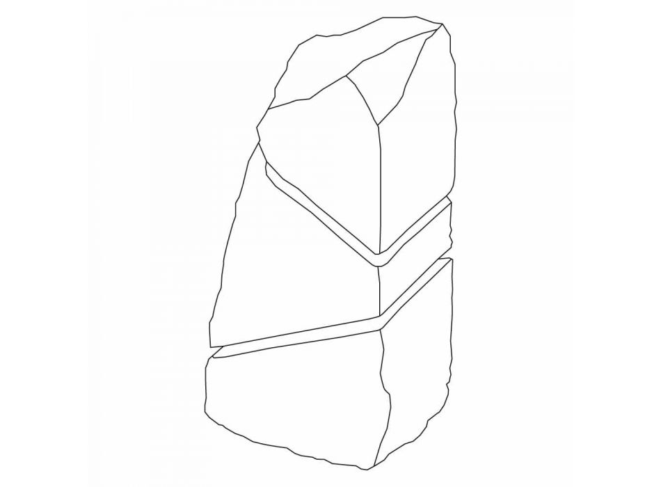 Bright Sten Marmor Fior di Pesco Carnico Led Cross, en bit Viadurini