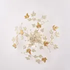 Taklampa i metall och kristall med 6 ljuskällor för sofistikerad stil – Orchidea Viadurini