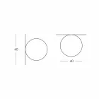 Slide Globo (vägg) sfär taklampa gjord av polyeten tillverkad i Italien Viadurini