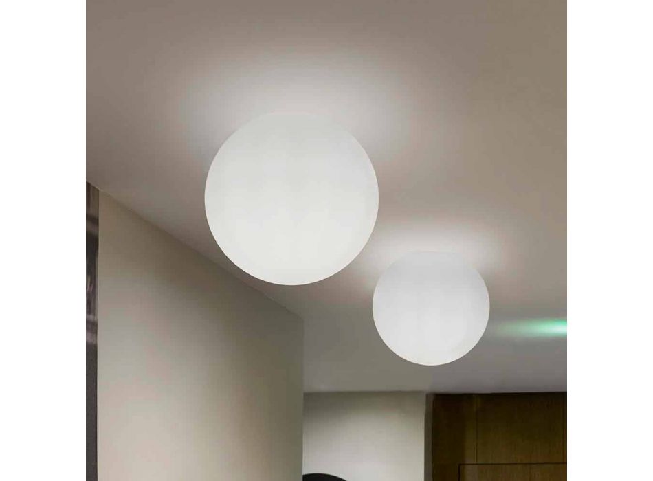 Slide Globo (vägg) sfär taklampa gjord av polyeten tillverkad i Italien Viadurini