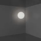 Slide Globo (vägg) sfär taklampa gjord av polyeten tillverkad i Italien Viadurini