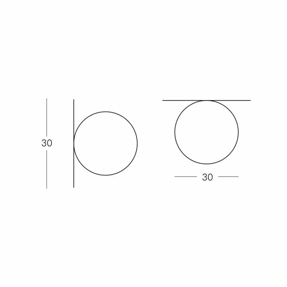 Slide Globo (vägg) sfär taklampa gjord av polyeten tillverkad i Italien Viadurini