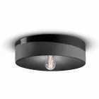 Cirkulärt taklampa i färgad keramik tillverkad i Italien - Ferroluce Pi Viadurini