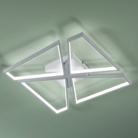 Dimbar LED Vägglampa med Polymer Diffuser - Squadra Viadurini