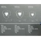 Taklampa LED Vägglampa i Guld eller Silver Finish Metall - Rosella Viadurini