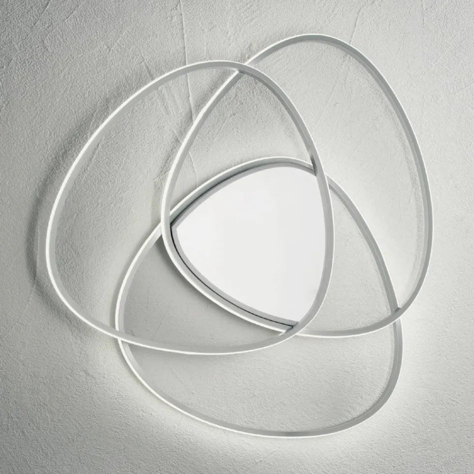 Taklampa LED Vägglampa i Guld eller Silver Finish Metall - Rosella Viadurini