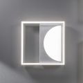 LED-taklampa i Silvermetall med Perimeter Diffuser - Arco