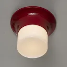 Handgjord utomhus taklampa i Majolica tillverkad i Italien - Toscot Swinger Viadurini