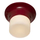 Handgjord utomhus taklampa i Majolica tillverkad i Italien - Toscot Swinger Viadurini