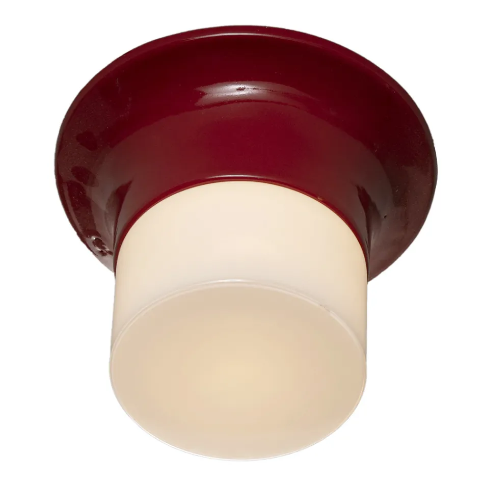 Handgjord utomhus taklampa i Majolica tillverkad i Italien - Toscot Swinger Viadurini