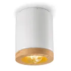 Nordic Style Artisan Trä och Keramik Taklampa - Nateca Viadurini