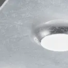 Taklampa med plan glasplatta med nedsänkbar design Tillverkad i Italien - Kora Viadurini