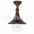 Garden taklampa i gjuten aluminium tillverkad i Italien, Anusca Viadurini