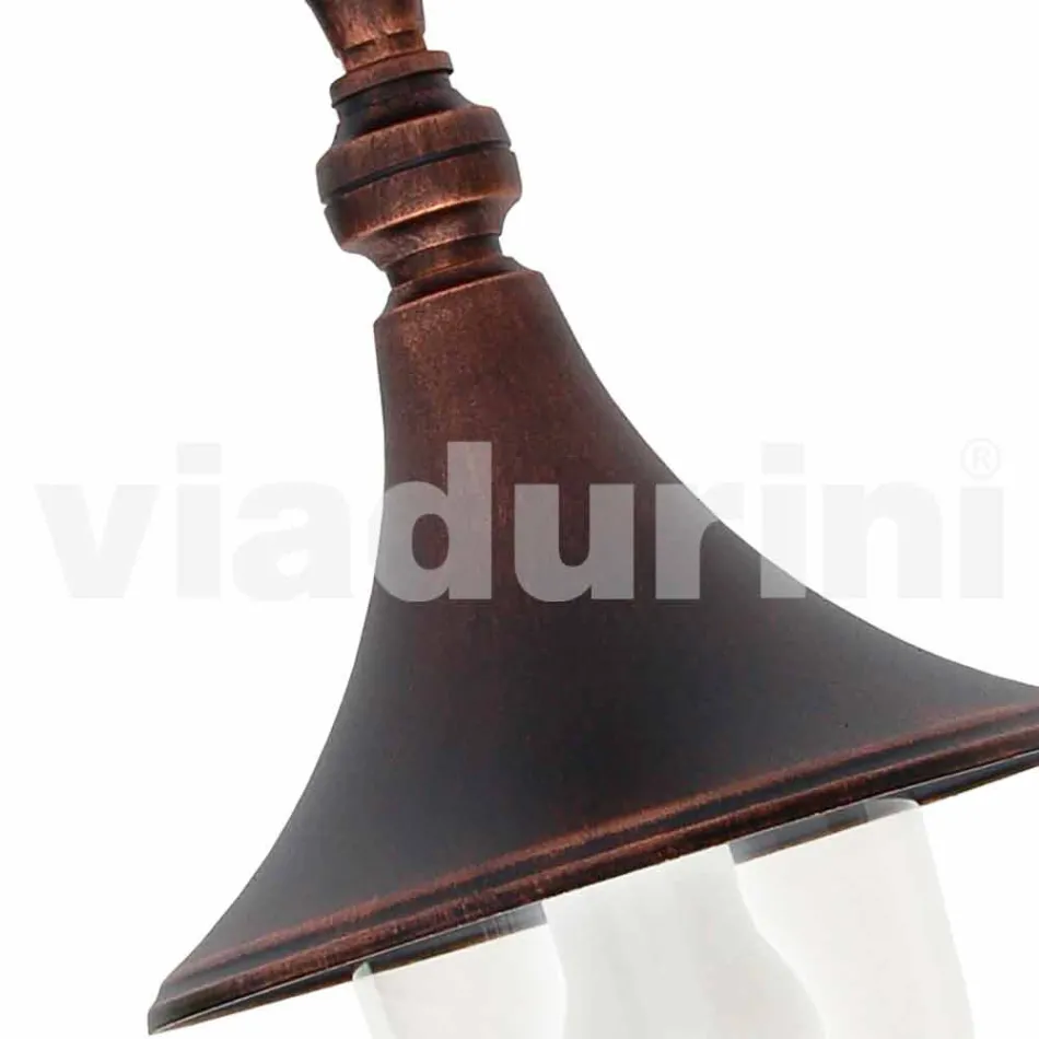 Garden taklampa i gjuten aluminium tillverkad i Italien, Anusca Viadurini