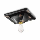 Taklampan retrostil keramik Karen Ferroluce Viadurini