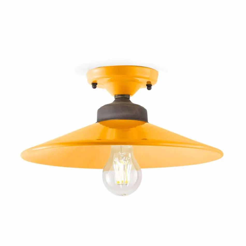 Taklampa Design tak keramik och mässing Cecilia Viadurini