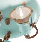 designen taklampa med tre spotlights industriell stil Allison Ferroluce Viadurini