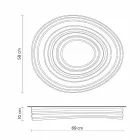 Taklampa i modern design i matt vit gips - lakrits Viadurini