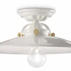 konstruktion tak keramik och gyllene skruvar Louise Ferroluce Viadurini