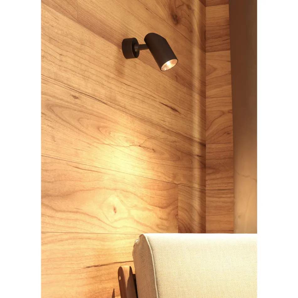 Justerbar spotlight taklampa i vit eller svart aluminium 4 delar - Lazzaro Viadurini