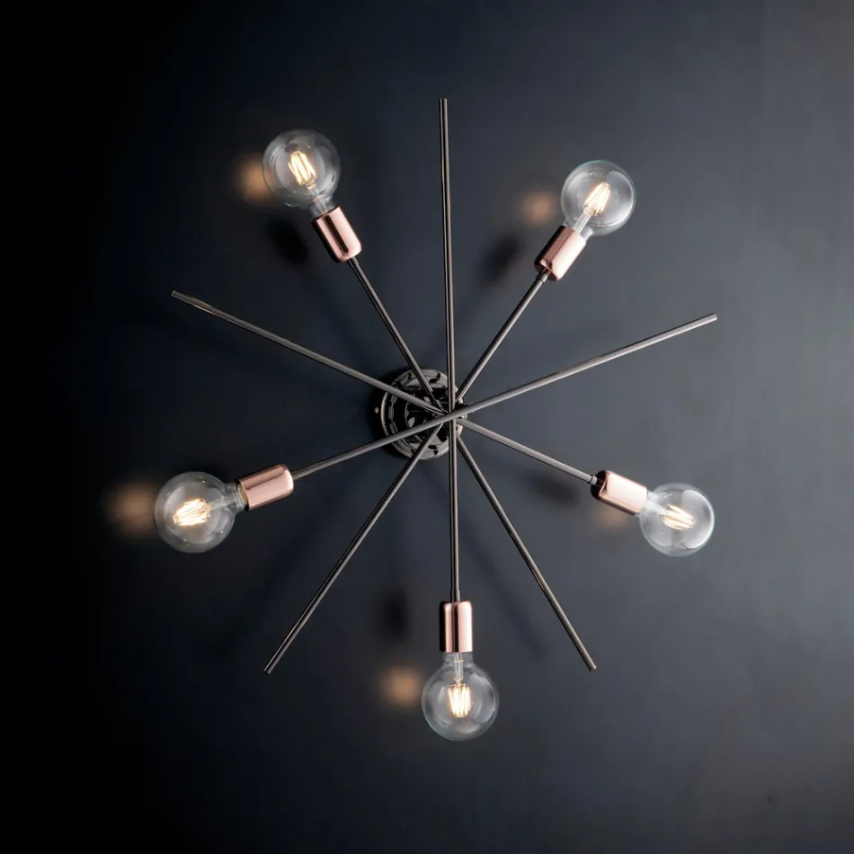 Järntaklampor Tillverkade i Italien för inredning - Nederländerna Viadurini