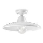 Industriell vintagedesign svart keramik och järn taklampa - Bew Viadurini