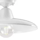 Industriell vintagedesign svart taklampa i keramik och järn - Bew Viadurini