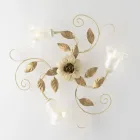 Elfenbenslackerad järntaklampa tillverkad i Italien för inredning - Marrakech Viadurini