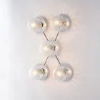 Tillverkad i Italien Järntaklampa för inredning - Como Viadurini