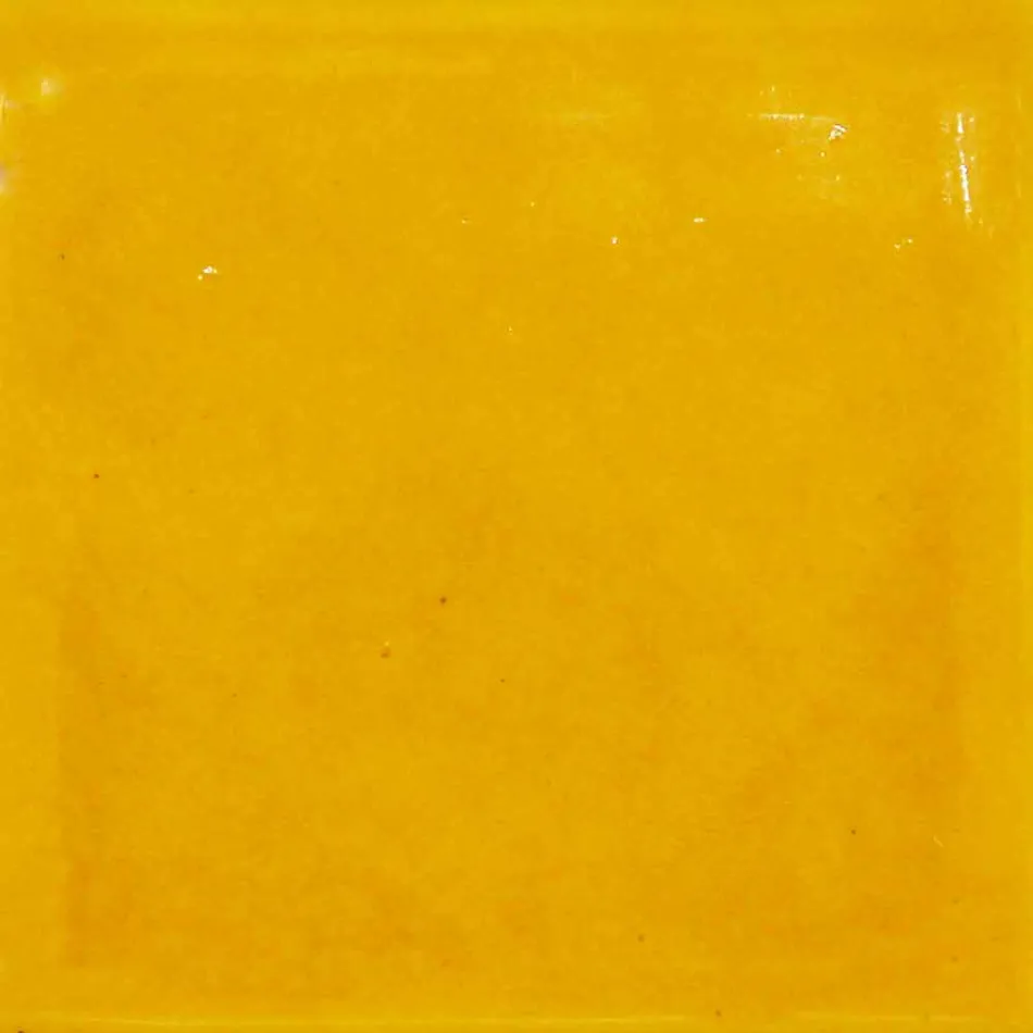 Taklampa i toskansk majolica och mässing, 42 cm, Rossi - Toscot Viadurini