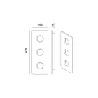 Taklampa i toskansk Majolica Handgjord i Italien - Toscot Vivaldi Viadurini