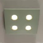 Glaserad toskansk majolica taklampa tillverkad i Italien - Toscot Vivaldi Viadurini