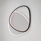 Svartvit LED-taklampa i metall, Ophiuchus, för inomhusbelysning Viadurini