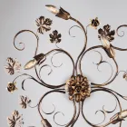 Italiensktillverkad kromad LED-taklampa för moderna utrymmen – Fiore Viadurini