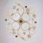 Italiensktillverkad kromad LED-taklampa för moderna utrymmen – Fiore Viadurini