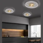 Metalltaklampa med mikroprickig plexiglasdiffusor - Nora Viadurini