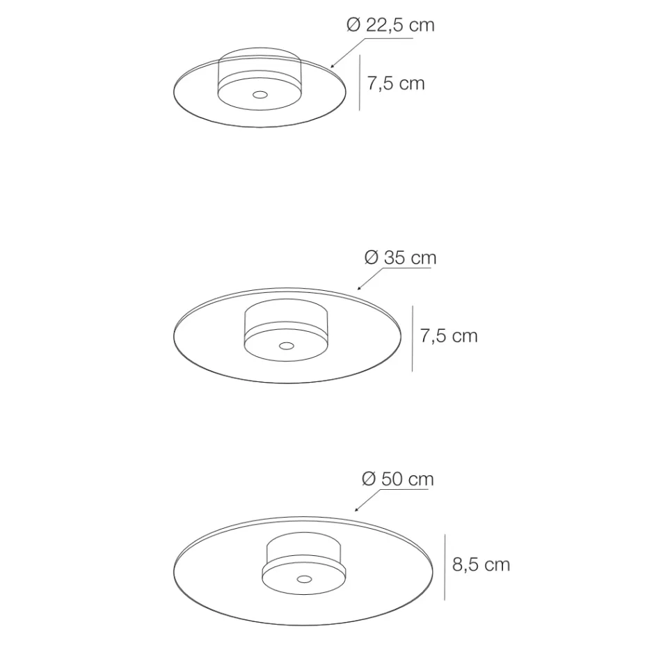 Metalltaklampa med mikroprickig plexiglasdiffusor - Nora Viadurini