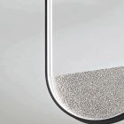 Taklampa i målad metall och löstagbar insats i granulerat glas - Catalpa Viadurini