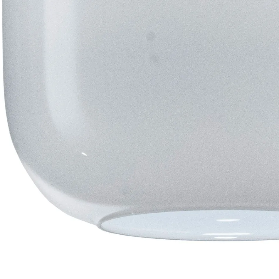 Handblåst taklampa i glas, handgjord i Italien - Soffio Viadurini