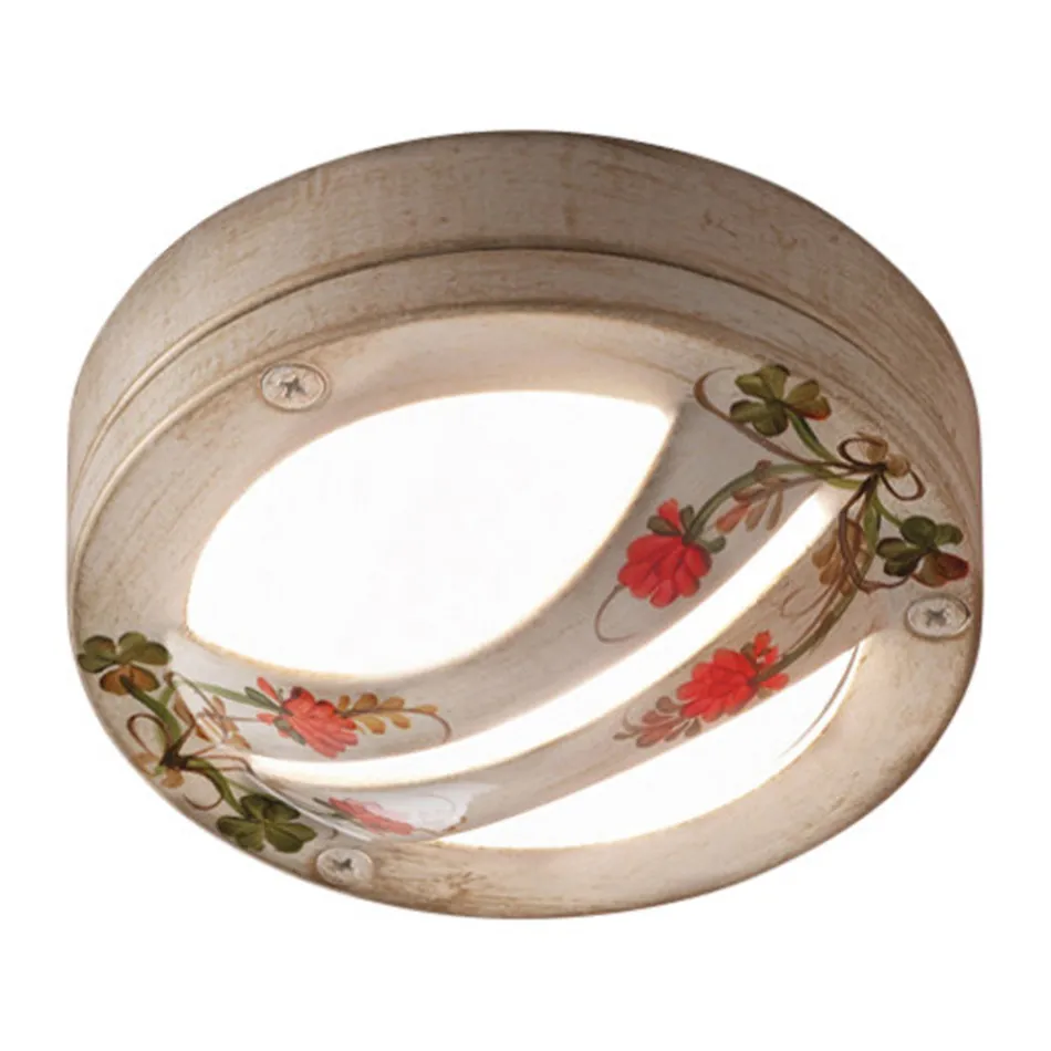 Tak- eller vägglampa för utomhusbruk i handmålad aluminium - Brindisi Viadurini